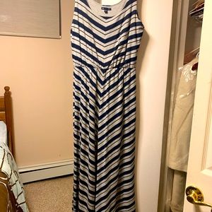 Gap Maxi Dress grey and navy